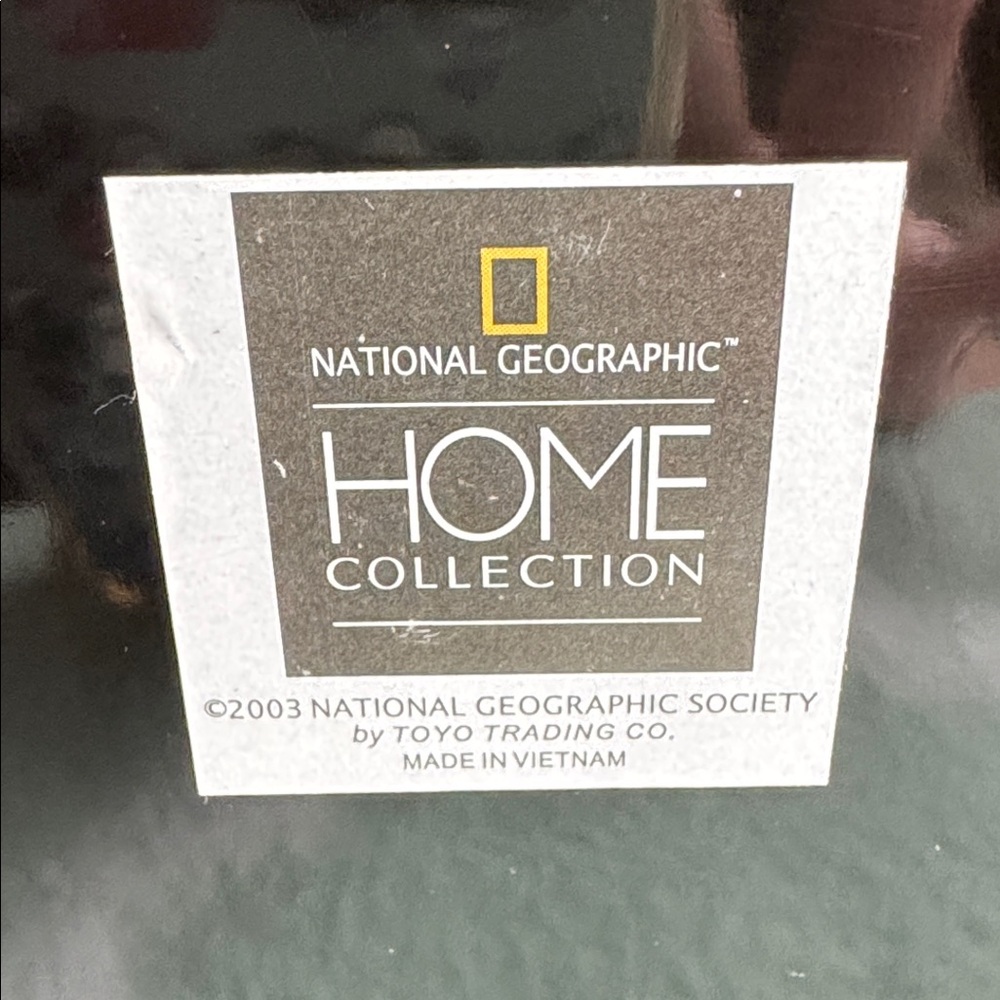 Vietnam mother of pearl overlay bamboo vase National Geographic - Picture 3 of 11